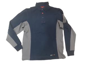 Tissu tricoté brodé de haute qualité pour le golf à manches longues en coton 100% pour hommes - Product Image 4