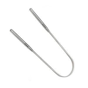 Raspador de Lengua de Acero Inoxidable en Forma de U, Hecho a Medida, con Mango Antideslizante de Dientes Redondos y Diseño de Arco Circular para una Comodidad Óptima al Raspar - Product Image 2