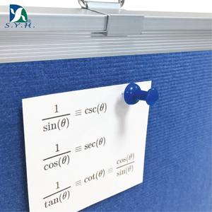 Tableau d'affichage en tissu velours bleu non magnétique - Product Image 5