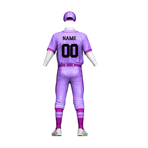 Nuevo Conjunto de Uniforme de Béisbol para Hombre, Camiseta y Pantalones, Rayas Rosa y Verde, Absorbente de Humedad, Antibacterial, Impresión por Sublimación - Product Image 2