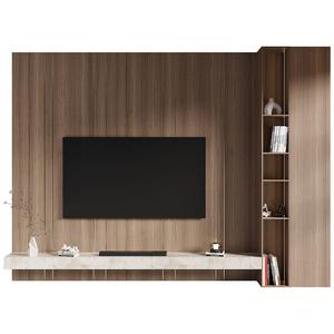 Mueble de TV <span class=keywords><strong>Flotante</strong></span> de <span class=keywords><strong>Madera</strong></span> Minimalista KEJIA con Incrustaciones de Lujo para Sala de Estar - Product Image 1