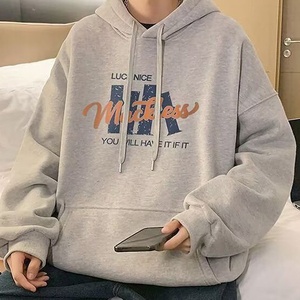 Sudadera con capucha gráfica extragrande personalizada, estilo vintage, con estampado en las mangas color morado empolvado, de corte holgado, estilo urbano, de tejido grueso - Product Image 3