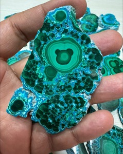 Losas de Malaquita y Crisocola Naturales, Piedra Mineral Verde en Bruto para Tallado y Fabricación de Joyería, Lote al por Mayor - Product Image 5