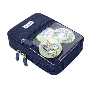 Trousse à crayons en nylon mignonne et pratique avec fenêtre transparente, style dessin animé, pour fournitures de papeterie du Vietnam - Product Image 3