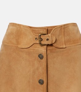 Jupe en cuir véritable de luxe pour femme, taille haute, élégante, coupe ajustée, mode, qualité supérieure, service d'échantillons OEM ODM - Product Image 3