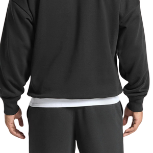 เสื้อสเวตเชิ้ตคอกลมสีดำทรงโอเวอร์ไซส์สำหรับผู้ชาย ผ้าฟลีซหนานุ่ม สวมใส่สบาย สไตล์ลำลองแนวสตรีทแวร์ - Product Image 6