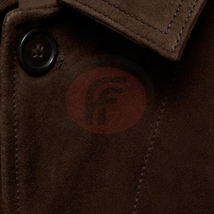 Timeless Casual Winter <b>Suede</b> <b>Leather</b> <b>Jacket</b> Stand Front Breathable Windproof Refined Texture Comfortable Wear Designed for - Product Image 5
