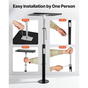 2 Soportes de Acero con Recubrimiento en Polvo para Autocaravanas, Remolques de Viaje, 1000 lb, Ajustables, Deslizantes, Niveladores, 21.3 Pulgadas-48 - Product Image 4