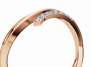 Anillo de Diamantes Clásico para Mujer, Oro Sólido de 9KT, 14KT, 18KT, Oro Amarillo, Oro Rosa, Oro Blanco, Joyería Fina, Anillo de Compromiso y Boda, Auténtico - Product Image 3