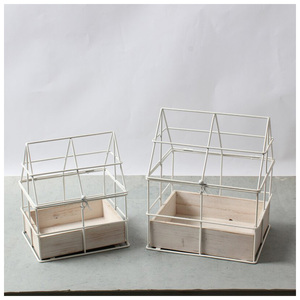 Jardinière en métal minimaliste nordique avec support surélevé, pot de fleurs décoratif d'intérieur pour la décoration de la maison et du salon - Product Image 6