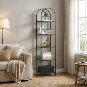 Étagère de rangement multifonctionnelle à 5 niveaux en acier inoxydable pour cuisine, salon, salle de bain, utilisation domestique à bas prix - Product Image 3
