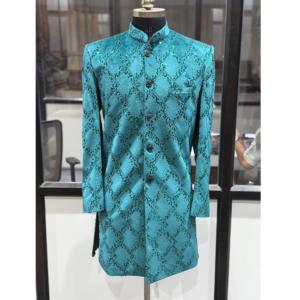 Costume Indo-Occidental Banagala de Haute Qualité en 2 Pièces pour Hommes, Sherwani de Mariage Ethnique de Créateur, Disponible à Bon Prix - Product Image 1