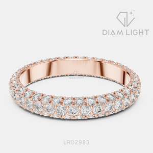 Bague de fiançailles en or blanc 14 carats avec diamant de laboratoire rond de 1,512 carats, certifié IGI, couleur F+, clarté VS+, bague de promesse pour femme - Product Image 3
