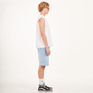 Débardeur sans manches en coton et élasthanne pour homme, col rond, couleur personnalisée, logo personnalisé, lettres, respirant, séchage rapide, sport, gym, stringer - Product Image 5