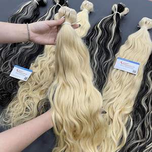 Extension de cheveux à trame colorée ondulée couleur piano et couleurs mélangées longueurs entières cheveux traités vietnamiens super doublement étirés - Product Image 5