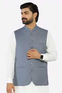 Traditional Ethnic <b>Waistcoat</b> Embroidered Vest for <b>Wedding</b> Festive Events Eid Party Wear Luxury Fashion Collection - Product Image 4