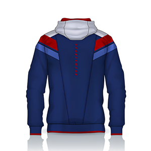 Sudadera con Capucha y Cierre de Cremallera de un Cuarto para Hombre, Diseño Color Block, Ligera, Transpirable, de Poliéster, para Uso Diario - Product Image 2