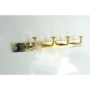 Unique Gold Color <b>Wall</b> Mounted Brass Material Coat <b>Hooks</b> Hanger With Screw <b>for</b> Towel <b>Key</b> Robe Scarf Bag Cap Coffee Cups Supplier - Product Image 5