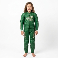 Vêtements de moto en cuir de qualité supérieure pour enfants, protection personnalisée, design couleur personnalisé