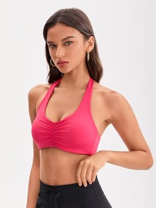 Soutien-gorge de sport sans fil à maintien élevé, écologique, antichoc, push-up, sans couture, respirant, pour l'entraînement - Product Image 5
