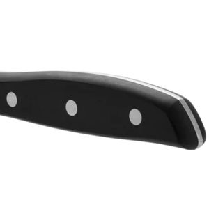 Couteaux de chef noirs à manche argenté avec triple rivet, lame pointue et affûtée pour la découpe de viande, de légumes et des aliments en cuisine - Product Image 4