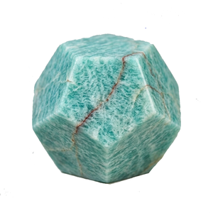 Piedra de Amazonita Natural en Forma de Dodecaedro, Cristal Geométrico, Dodecaedro de Ágata, Gema Curativa, Venta al Por Mayor - Product Image 1