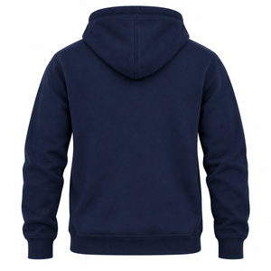 Sweat-shirt à capuche personnalisé bleu marine avec motif « Eat Sleep Game » pour hommes et femmes, en molleton de coton, style streetwear gaming - Product Image 2
