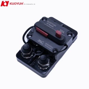 Disjoncteurs industriels et domestiques robustes à haute intensité, en plastique, haute tension, à montage en surface, à réinitialisation manuelle, avec goujons sur le même côté - Product Image 2