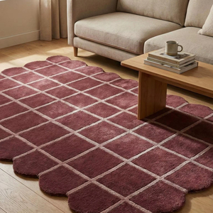 Modern Abstract Handtufted Wool Area Rug with Anti Slip Backing <b>Thick</b> Pile Customization Available for Home Decor - Product Image 1