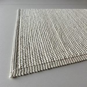 Alfombra Moderna Hecha a Mano de Lana con Textura de Palomitas de Maíz - Alfombra de Área con Textura Texturizada - Alfombra Ecológica para Sala de Estar, Apta para Mascotas - Venta al por Mayor Personalizada - Product Image 5