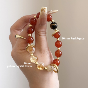 Bracelet en perles, bijoux en pierres précieuses pour la guérison énergétique, style romantique pour femmes - Product Image 2