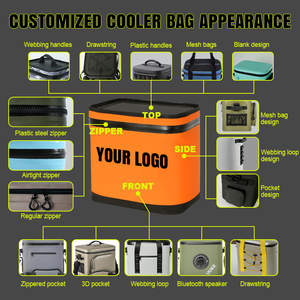Bolsa Térmica Reutilizable con Logotipo Personalizado al por Mayor, Mochila Térmica Impermeable de Gran Capacidad <span class=keywords><strong>para</strong></span> Pesca, Caza y Entrega de Alimentos - Product Image 3