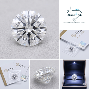 Diamante Redondo Incoloro de Corte Ideal de 0.58ct, D VS1 | Diamante Cultivado en Laboratorio con Corte Ideal VS1 Clarity IGI - Certificado por IGI - Product Image 4