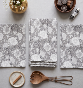 Serviette de table en coton imprimé Bagru, faite à la main, réutilisable, pour la décoration de table de cuisine rustique, serviette de table en coton écologique - Product Image 6