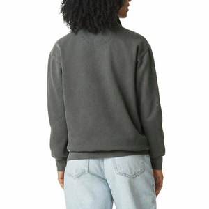 Miner Oversized Look Mens Quarter Zip Sweatshirt 100% Cotton Fleece <b>Jumper</b> Custom Elastic Waist Top Supplier Men's Sweatshirts - Product Image 2