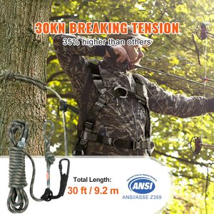 Cuerda de Seguridad para Caza de 30 pies/91.44 m con Tensión de Rotura de 30KN y Material de Nailon - Product Image 2