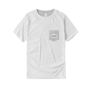 Custom <b>Mens</b> Front Pocket T <b>Shirts</b> Bella Canvas Style Side Seamed Blank Jersey Pocket T <b>Shirts</b> Wholesale Factory - Product Image 5