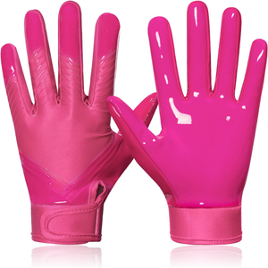 ถุงมือรับบอลอเมริกันฟุตบอล Pro Grip คุณภาพสูง ฝ่ามือเหนียวแน่น สีและโลโก้ปรับแต่งได้ น้ำหนักเบา - Product Image 1