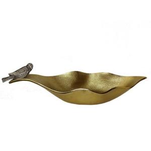 Top Selling Leave Designer Aluminum Tray, Gold Finishing Metal <b>Chocolate</b> Serving Platter for Festive Gifting & Home Decor - Product Image 3