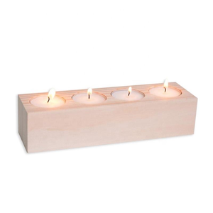 Home Decoration Modern <b>Tea</b> <b>Light</b> <b>Holder</b> Wooden Candle <b>Holder</b> - Product Image 4