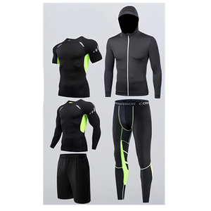 Gym Sportswear Activewear <b>Mens</b> Womens Plus Size Solid <b>Compression</b> Lightweight Matching Sets 2 1 Design Crop Top Leggings <b>Shorts</b> - Product Image 5