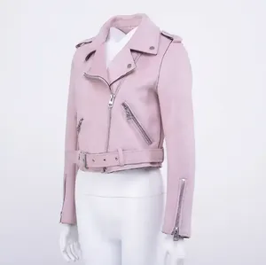 Women’s Fashion Biker <b>Leather</b> Jacket <b>Top</b> Quality Racing Outdoor Motorcycle Genuine <b>Leather</b> Coat New Stylish Windproof <b>Leather</b> - Product Image 2