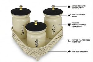 Ensemble de bocaux de rangement avec couvercles, hermétiques, pour la conservation de la fraîcheur, récipients à épices de cuisine, design minimaliste, utilisation quotidienne - Product Image 3