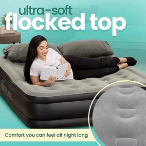 ที่นอนลม EZ INFLATE พร้อมปั๊มในตัว ที่นอนลมแสนสบายสำหรับใช้ในบ้าน ตั้งแคมป์ และการเดินทาง - Product Image 3