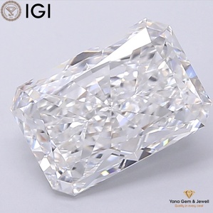 Diamante Cultivado en Laboratorio con Certificación IGI, Corte Radiante, 2.50 Quilates, Color D, Claridad VVS1, CVD, para un Elegante Colgante con Brillo - Product Image 1