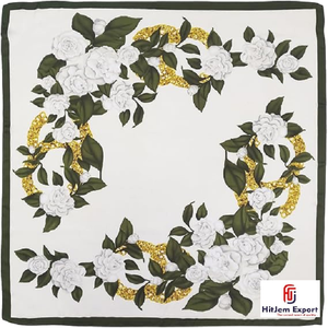 Servicio de Etiqueta Blanca para Tejidos de Pañuelos Cortos Estampados de Alta Calidad, Fabricante Textil OEM ODM, Productos de Tela Personalizados para Exportación - Product Image 1
