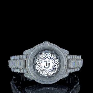 Premium Quality <b>Mechanical</b> Movement Stainless Steel Moissanite <b>Watch</b> for Business Formal Events Casual Style Unisex Luxury - Product Image 1