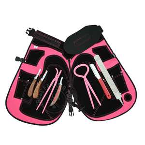 Kit de herramientas de herrador de grado industrial, delantal, probador de pezuñas, cuchillo de pezuñas de doble filo, cuchilla estrecha, clincher curvo de lazo pequeño y lima raspadora - Product Image 1