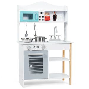 Tavolino da Divano in Bambù con Borsa Portaoggetti, Utilizzabile come Tavolino d'Appoggio o Comodino per Cucina, Cibo e Giocattoli - Product Image 1