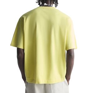 Camiseta de gran tamaño para hombre de color liso de alta calidad, venta al por mayor, camiseta en blanco de gran tamaño con logotipo personalizado de moda informal para hombre - Product Image 2